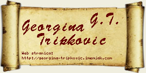 Georgina Tripković vizit kartica